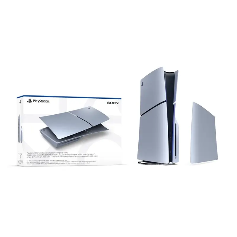 فیس پلیت PS5 Slim نقره ای متالیک