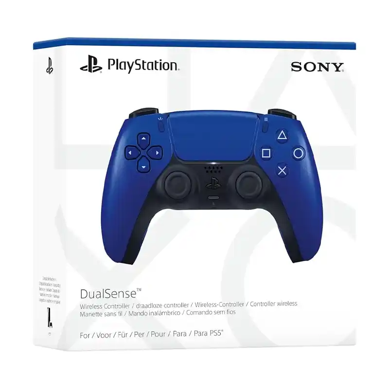دسته PS5 آبی متالیک